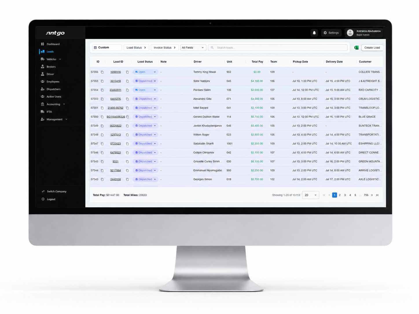NNT GO web platform dashboard displayed on a desktop computer mockup